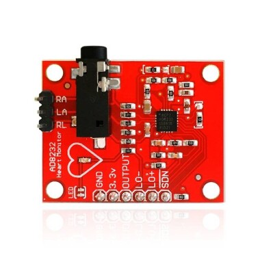 Ecg Module AD8232 Ecg Measurement Pulse Heart Ecg Monitoring Sensor Module Kit - 3