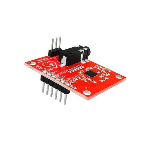 Ecg Module AD8232 Ecg Measurement Pulse Heart Ecg Monitoring Sensor Module Kit - 5