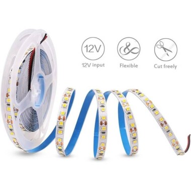Epoxy Warm White 2835 12V SMD LED Strip 60 LED/Meter Flexible 5M/Roll - 2