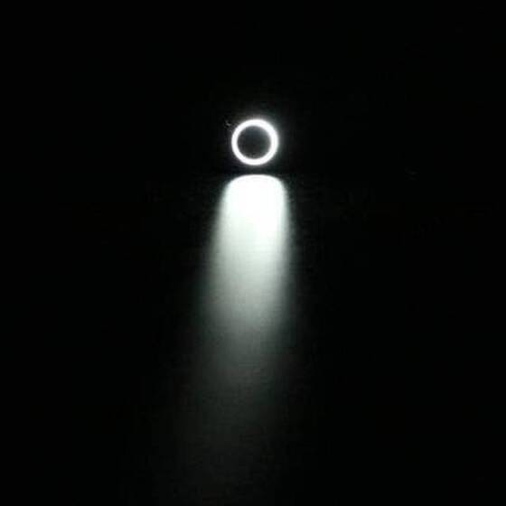 Flat Head 12mm 110-220V Waterproof Momentary Self-Reset Metal Push Button Switch With White Led Light - 1