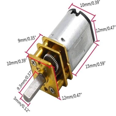 GA12-N20 3V 30RPM Micro DC Metal Gear Reduction Motor - 5