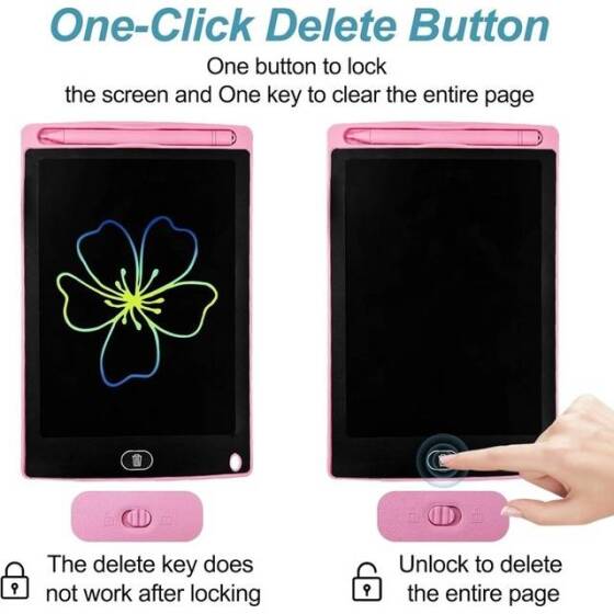 Green 12 Inch LCD Writing Tablet Digital Drawing Tablet Doodle Board With Battery Size:287x193x10mm - 4