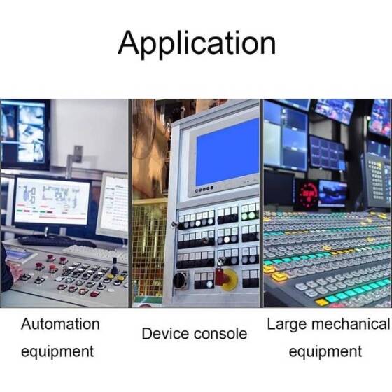 Green 220V 10mm LED Metal Indicator Light With 15cm Cable - 5