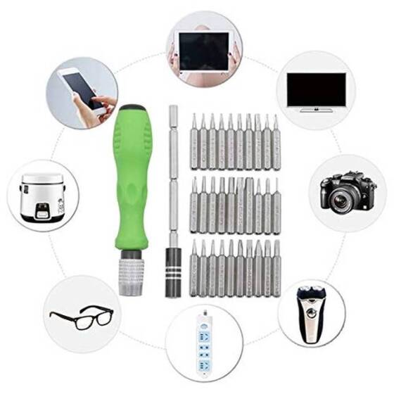 Green 32 in 1 Multi-Purpose Precision Screwdriver Set - 4