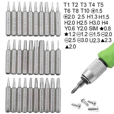 Green 32 in 1 Multi-Purpose Precision Screwdriver Set - 5