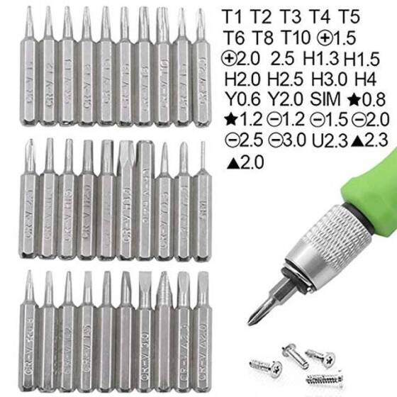 Green 32 in 1 Multi-Purpose Precision Screwdriver Set - 5
