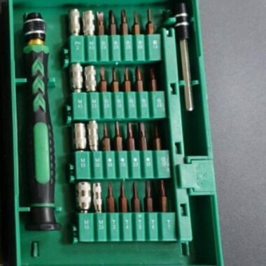 Green 38 in 1 S2 Screwdriver Set - Plastic Box - 2