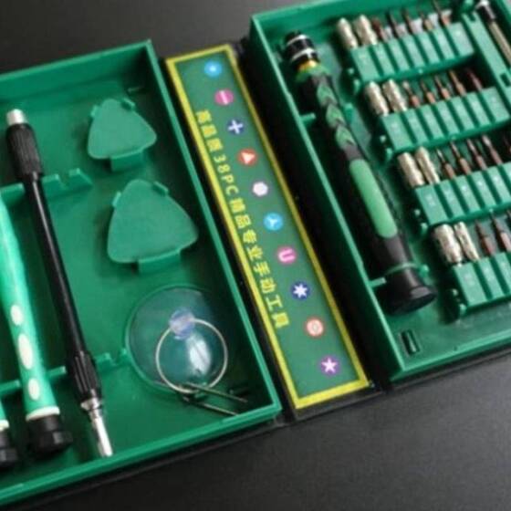 Green 38 in 1 S2 Screwdriver Set - Plastic Box - 3