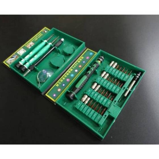 Green 38 in 1 S2 Screwdriver Set - Plastic Box - 5