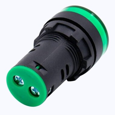 Green AC220V 22mm AD16-22DS LED Power Pilot Signal Light Lamp - 5