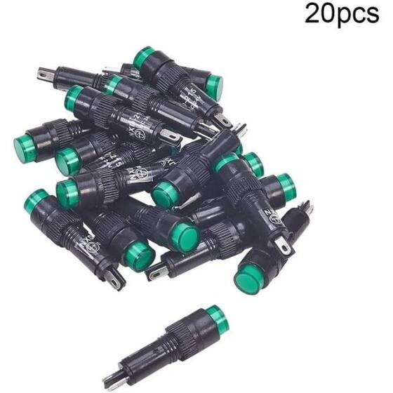 Green AC/DC24V NXD-213 Small LED Signal Indicator Light - 2