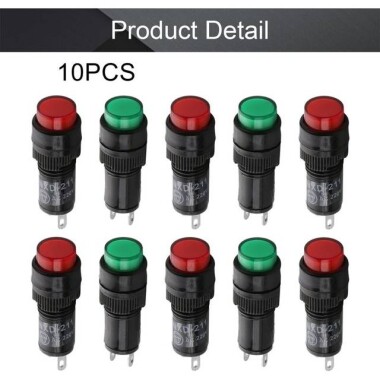 Green AC/DC36V NXD-211 Small LED Signal Indicator Light - 4