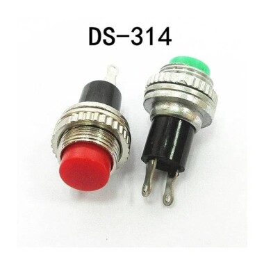 Green DS-314 10mm Lock-Free Momentary Self-Reset Small Push Button Switch - 2