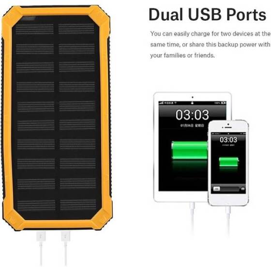 Green Removable Solar Energy Charger Quick Charge 2000MA With 6 Boards - 3