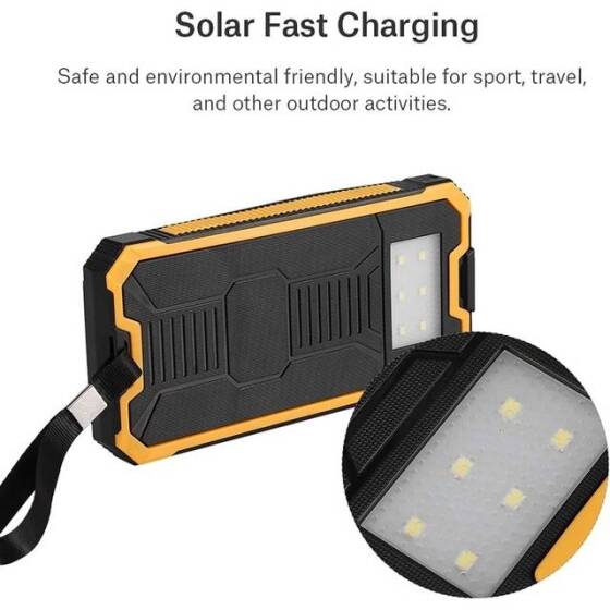 Green Removable Solar Energy Charger Quick Charge 2000MA With 6 Boards - 5