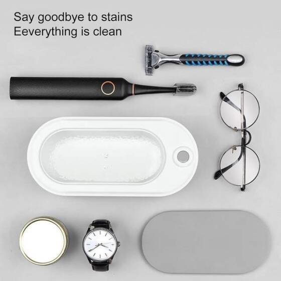 Green USB Mini Ultrasonic Cleaner Machine (With Battery) - 2