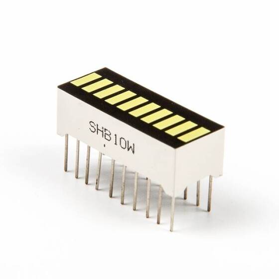 Green Yellow 10 Segment Led Display - 2