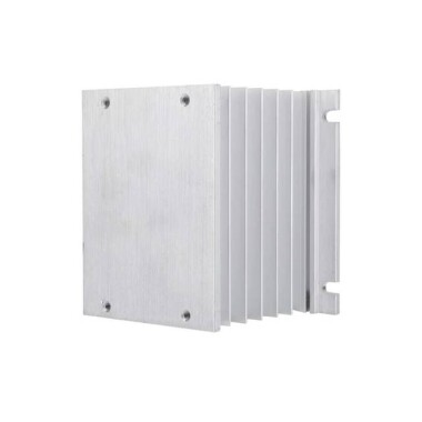 H Shape Aluminum Three-Phase Solid State Relay SSR Heat Sink Base Small Type Heat Radiator For 10A to100A Size:110x100x80MM - 4