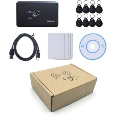 Handheld 125KHz T5577 CET5200 EM4305 RFID ID Card Key Copier/ Writer/ Tag Reader/DuplicaTor Machine Without Battery Size:71x117x31mm - 4