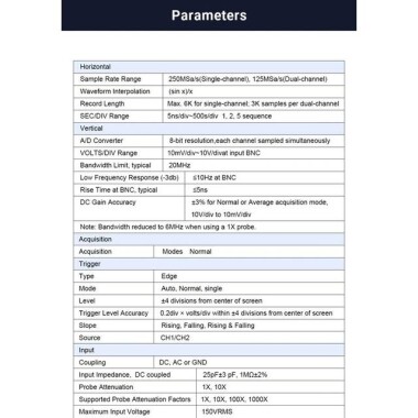 Hantek 2D42 40Mhz 2CH Oscilloscope + Waveform Generator + Multimeter US Plug With Battery - 2