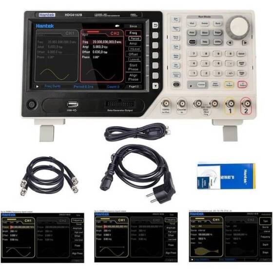 Hantek DPO6202B 200MHz 2CH 6 in 1 Arbitrary Waveform Generator US Plug - 1