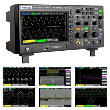 Hantek DSO2D15 150Mhz 2CH Signal Generation Oscilloscope With Signal Source UK Plug - 2