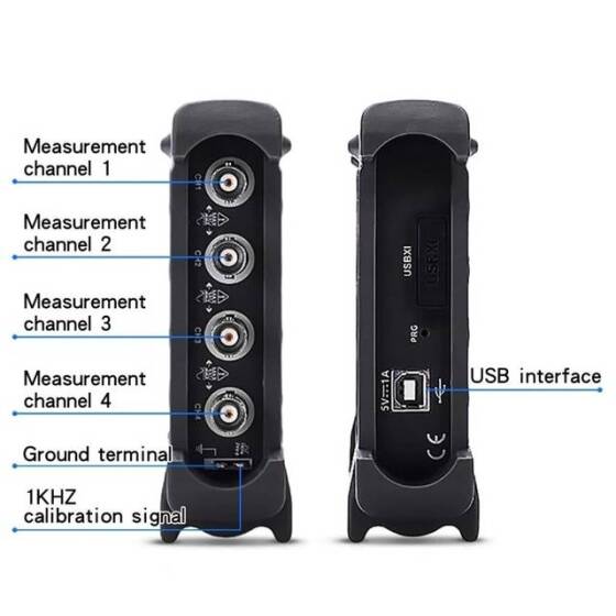 Hantek6074BC USB Virtual Oscilloscope 4 CH 70MHz - 2