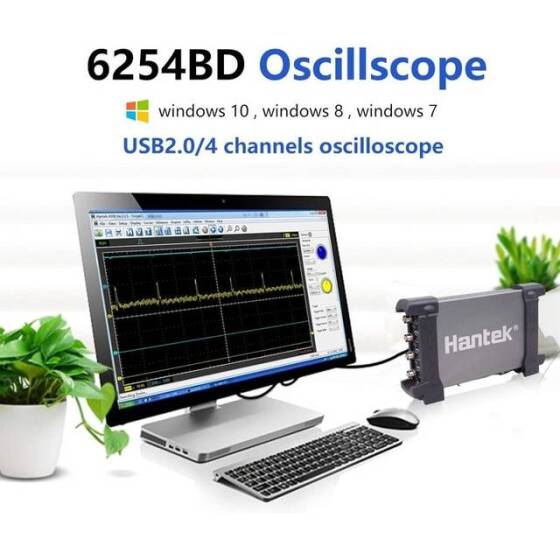 Hantek6254BD 250MHz 4CH Oscilloscope Arbitrary Waveform Generator - 4