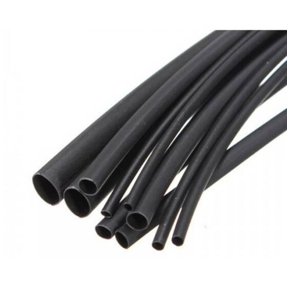 Heat Shrink Tubing 8mm Black 1Meter - 1