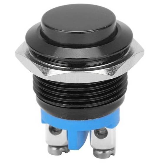 High Head 16mm Waterproof Self-Resert Metal Push Button Switch Without Light - 1