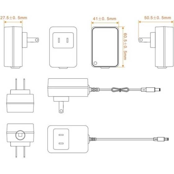 High Quality Full Amperes 12.6V 800MA Lithium Battery Charger UK Plug - 3