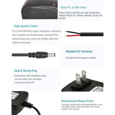 High Quality Full Amperes 12.6V 800MA Lithium Battery Charger US Plug - 5