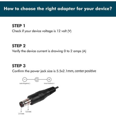 High Quality Full Amperes 12V 2.5A AU Plug Adapter - 5