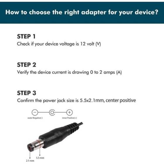 High Quality Full Amperes 12V 2.5A AU Plug Adapter - 5