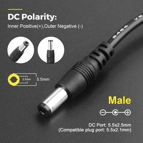 High Quality Full Amperes 12V 2.5A UK Plug Adapter - 3