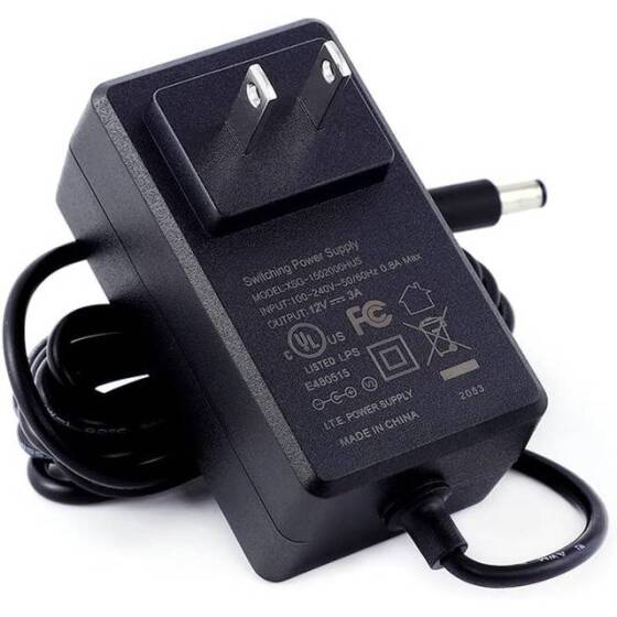 High Quality Full Amperes 12V 3A US Plug Adapter - 1