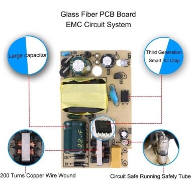 High Quality Full Amperes 24V 1A UK Plug Adapter - 5
