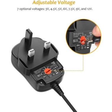 High Quality Full Amperes 3V 1A UK Plug Adapter - 3
