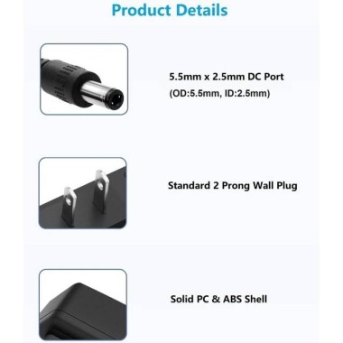 High Quality Full Amperes 3V 1A US Plug Adapter - 3