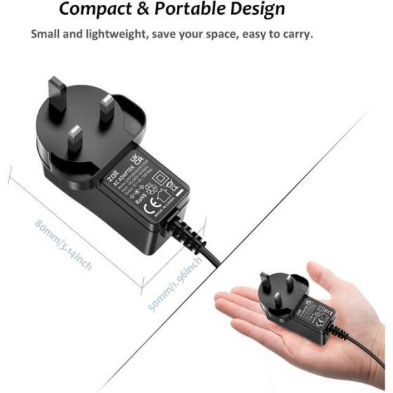 High Quality Full Amperes 5V 1.5A UK Plug Adapter - 3