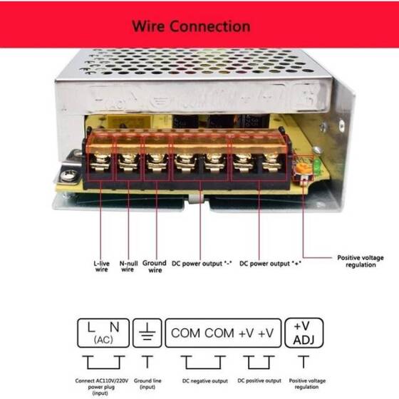 High Quality Power Supply 50W 5V 10A S-50-5 - 5