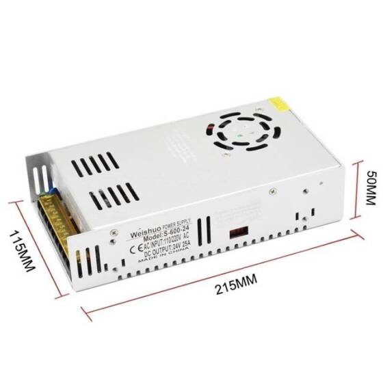 High Quality Power Supply 600W 24V 25A With Fan - 5