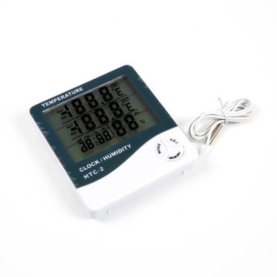 HTC-2 Thermohygrometer Single Temperature With Alarm Clock Without Battery - 2