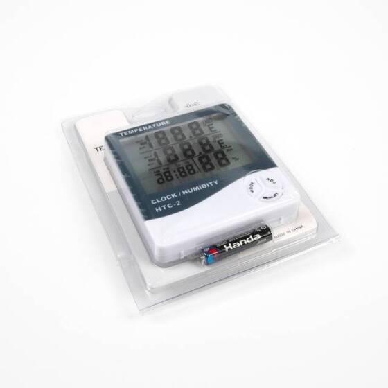 HTC-2 Thermohygrometer Single Temperature With Alarm Clock Without Battery - 6