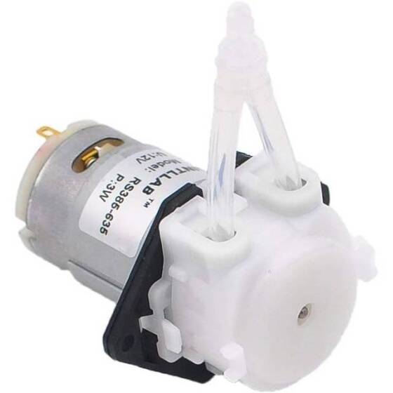 INTLLAB 12V Liquid Pump ID:2mm-OD:4mm- 5-40 mL/Min. - 1