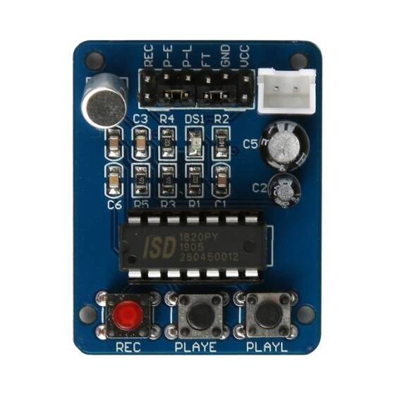ISD1820 Recording Module Voice Board With Microphone - 1