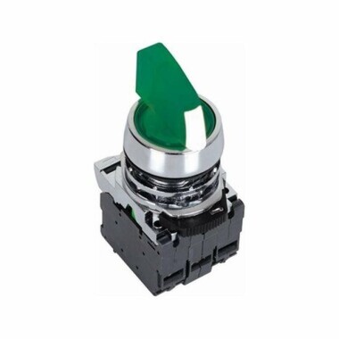 ISM-BK123B5 24V Metal Illuminated Latch Button - Green - Görsu Elektronik