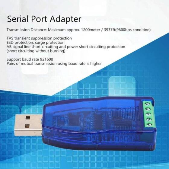 Isolated Industrial Grade USB To RA232 RS485 Communication Module 5V Serial Port Line Converter TVS Protection CH340 - 3
