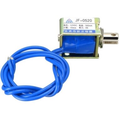 JF-0520 DC12V 4N 10mm Frame Type Electromagnet Lock - 5
