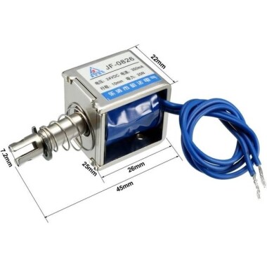 JF-0826 DC24V 20N 10mm Frame Type Electromagnet Lock - 2